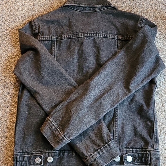 Levi's Jean Jacket Faded Grey Women Size Small - Picture 5 of 5